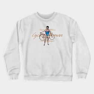 Cycling Woman Crewneck Sweatshirt